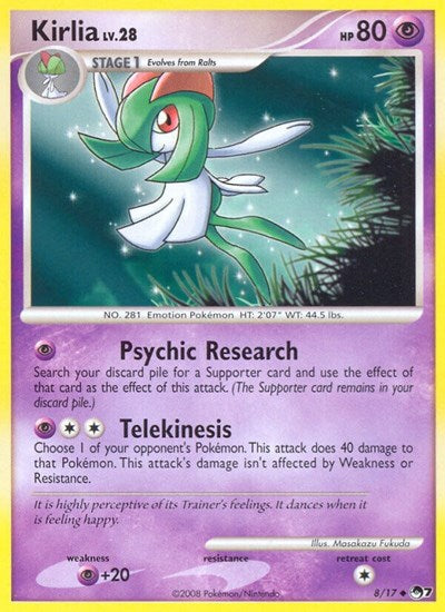 Kirlia (POP Series 7) Damaged / Poor Holofoil