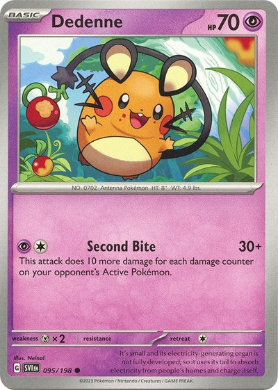 Dedenne - 095 (Scarlet and Violet: Base Set) Light Play