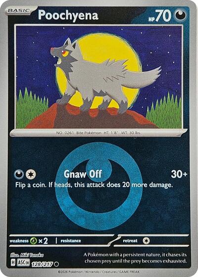 Poochyena (Energy Symbol Pattern) (ME: Ascended Heroes) Light Play Reverse Holofoil