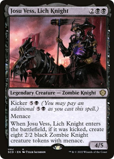 Josu Vess, Lich Knight (Commander 2022 Starter Decks) Light Play
