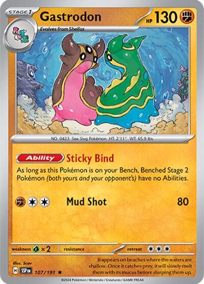 Gastrodon (SV08: Surging Sparks) Light Play Holofoil