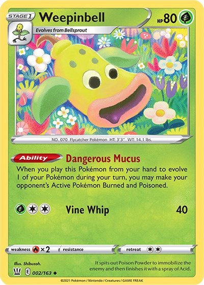 Weepinbell (SWSH05: Battle Styles) Light Play