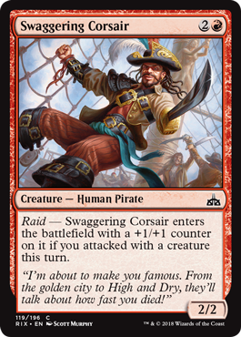 Swaggering Corsair (Rivals of Ixalan) Light Play