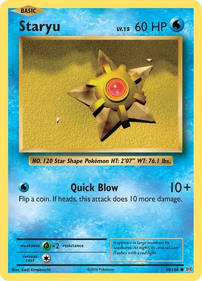 Staryu (XY - Evolutions) Light Play Reverse Holofoil