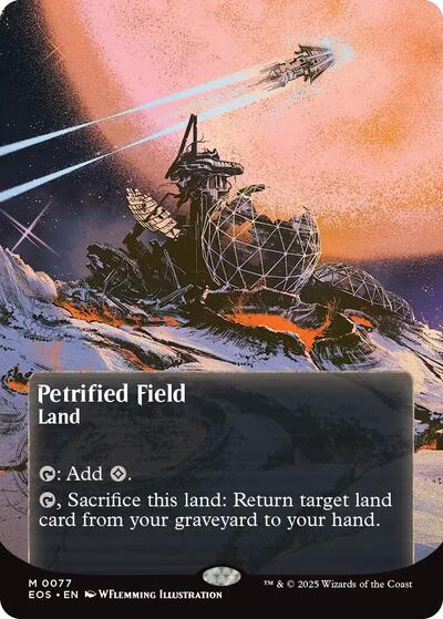 Petrified Field (0077) (Borderless) (Stellar Sights) Light Play