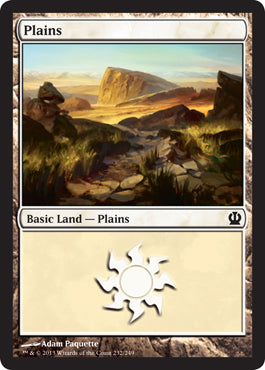 Plains (232) (Theros) Light Play