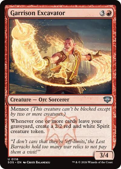 Garrison Excavator (Secrets of Strixhaven) Light Play