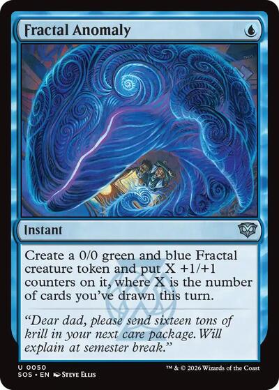 Fractal Anomaly (Secrets of Strixhaven) Light Play