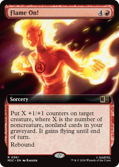Flame On! (Extended Art) (Commander: Marvel Super Heroes) Light Play