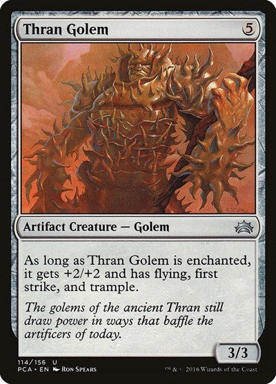 Thran Golem (Planechase Anthology) Light Play