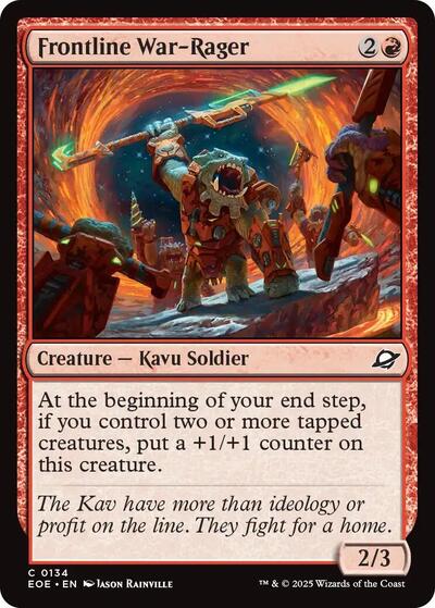 Frontline War-Rager (Edge of Eternities) Light Play
