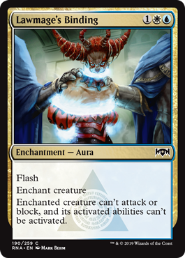 Lawmage's Binding (Ravnica Allegiance) Light Play Foil