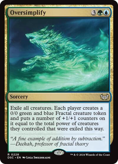 Oversimplify (Commander: Duskmourn: House of Horror) Light Play
