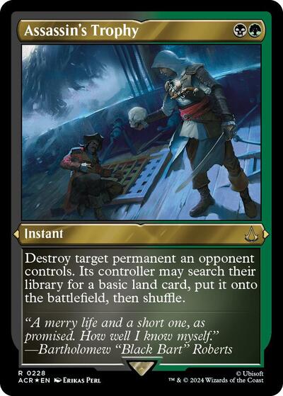 Assassin's Trophy (Foil Etched) (Universes Beyond: Assassin's Creed) Light Play Foil
