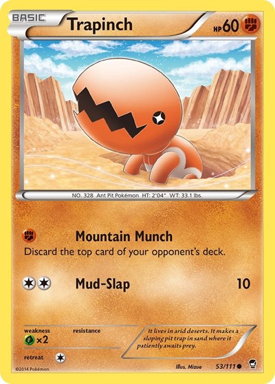 Trapinch (XY - Furious Fists) Light Play