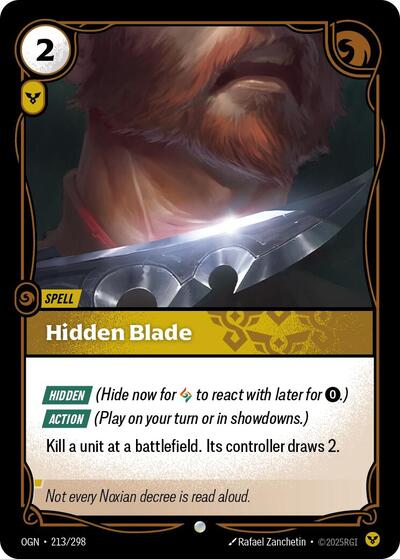 Hidden Blade (Origins) Light Play