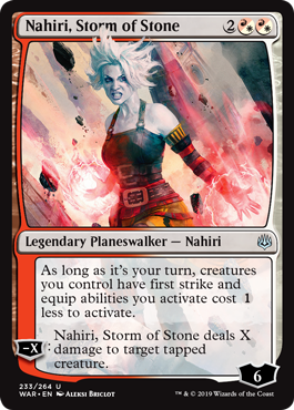 Nahiri, Storm of Stone (War of the Spark) Medium Play