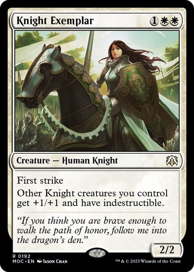Knight Exemplar (Commander: March of the Machine) Light Play