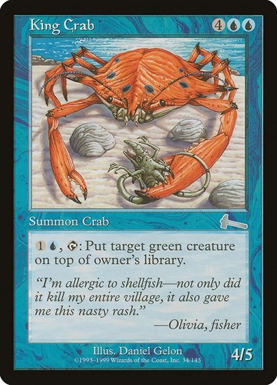 King Crab (Urza's Legacy) Light Play