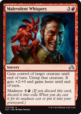 Malevolent Whispers (Shadows Over Innistrad) Light Play
