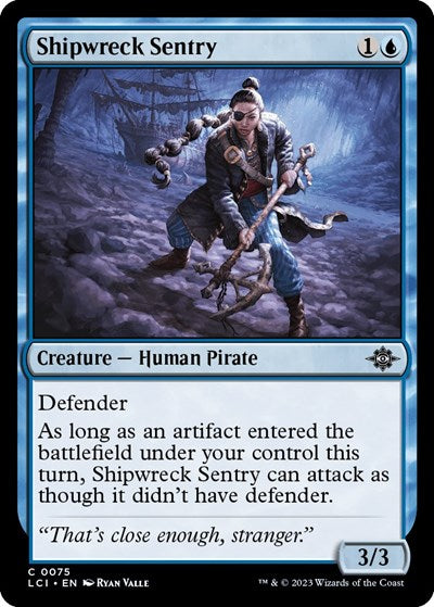 Shipwreck Sentry (The Lost Caverns of Ixalan) Light Play