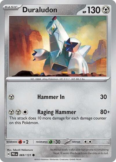Duraludon (SV: Prismatic Evolutions) Light Play Reverse Holofoil