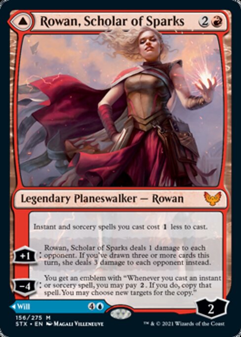 Rowan, Scholar of Sparks / Will, Scholar of Frost (Strixhaven) Near Mint