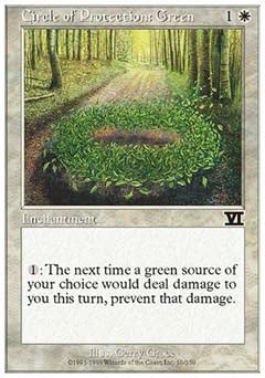 Circle of Protection: Green (Classic 6th Edition) Light Play