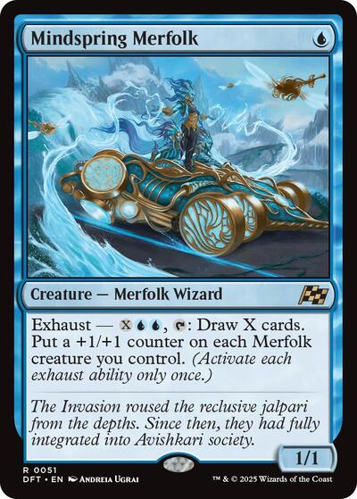 Mindspring Merfolk (Aetherdrift) Damaged / Poor