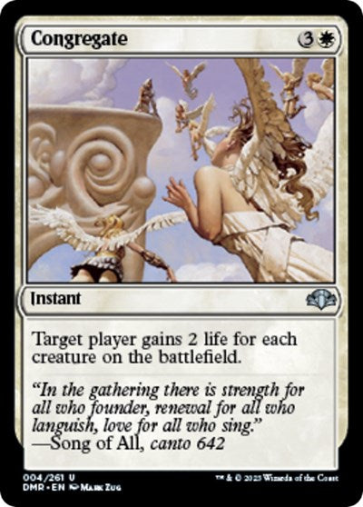 Congregate (Dominaria Remastered) Light Play
