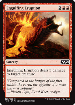 Engulfing Eruption (Magic 2020 Core Set) Light Play