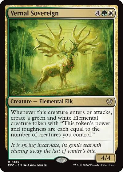 Vernal Sovereign (Commander: Lorwyn Eclipsed) Light Play