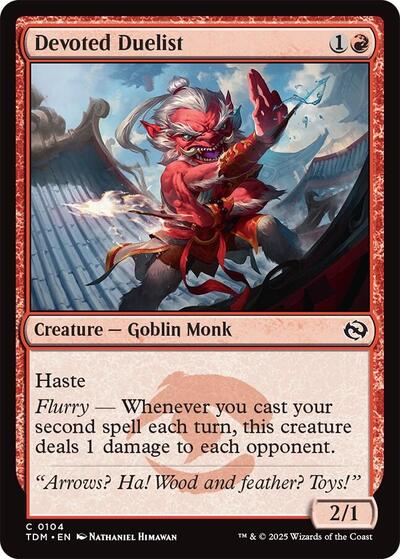 Devoted Duelist (Tarkir: Dragonstorm) Light Play