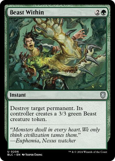 Beast Within (Commander: Bloomburrow) Light Play