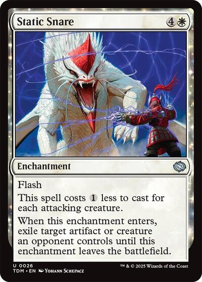 Static Snare (Tarkir: Dragonstorm) Light Play