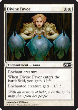 Divine Favor (Magic 2014 Core Set) Light Play