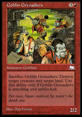 Goblin Grenadiers (Weatherlight) Damaged / Poor