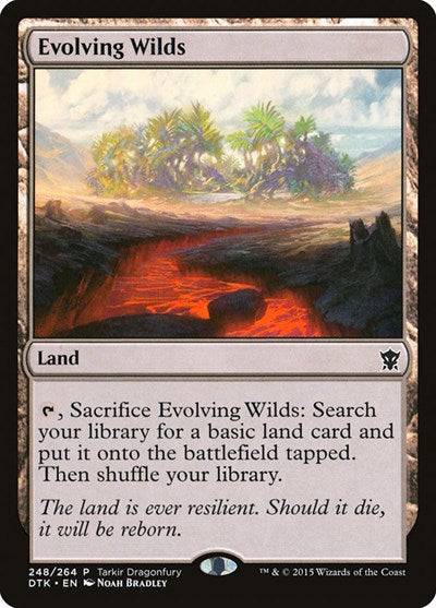 Evolving Wilds (Promos: Tarkir Dragonfury) Light Play