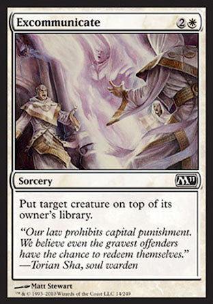 Excommunicate (Magic 2011 Core Set) Light Play