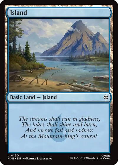 Island (0190) (The Hobbit) Light Play Foil
