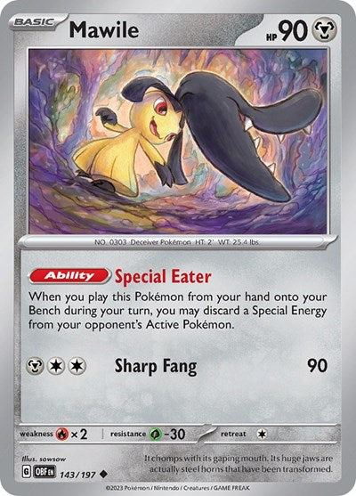Mawile - 143 (Scarlet and  Violet: Obsidian Flames) Light Play