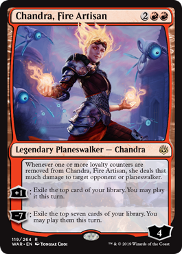 Chandra, Fire Artisan (War of the Spark) Light Play