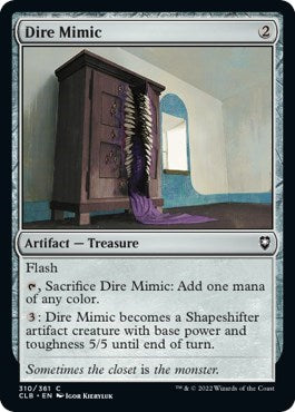 Dire Mimic (Commander Legends: Battle for Baldur's Gate) Light Play Foil