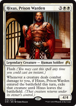 Hixus, Prison Warden (Magic Origins) Light Play