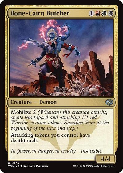 Bone-Cairn Butcher (Tarkir: Dragonstorm) Light Play