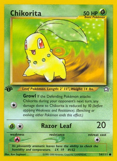 Chikorita (54) (Neo Genesis) Heavy Play Unlimited