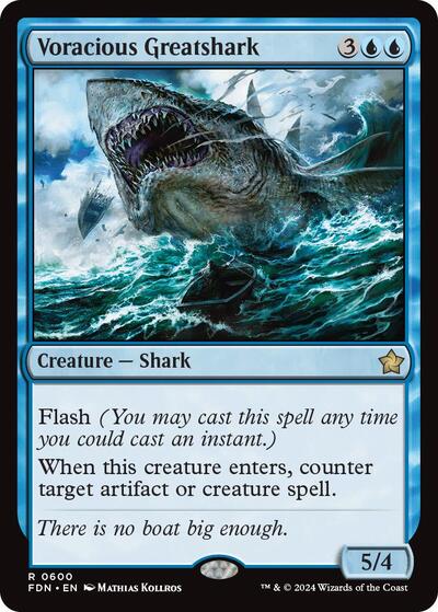 Voracious Greatshark (Foundations) Light Play