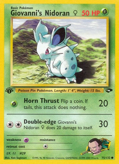Giovanni's Nidoran F (Gym Challenge) Damaged / Poor Unlimited