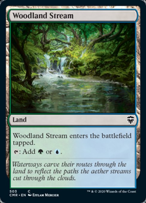 Woodland Stream (Commander 2020 Commander Legends) Light Play