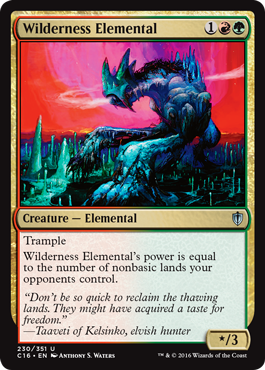 Wilderness Elemental (Commander 2016 Edition) Light Play